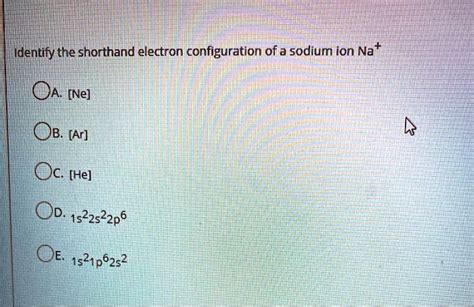 na+ electron configuration|na electron configuration shorthand.